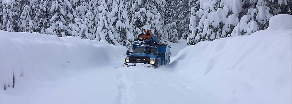 Truck snowed in